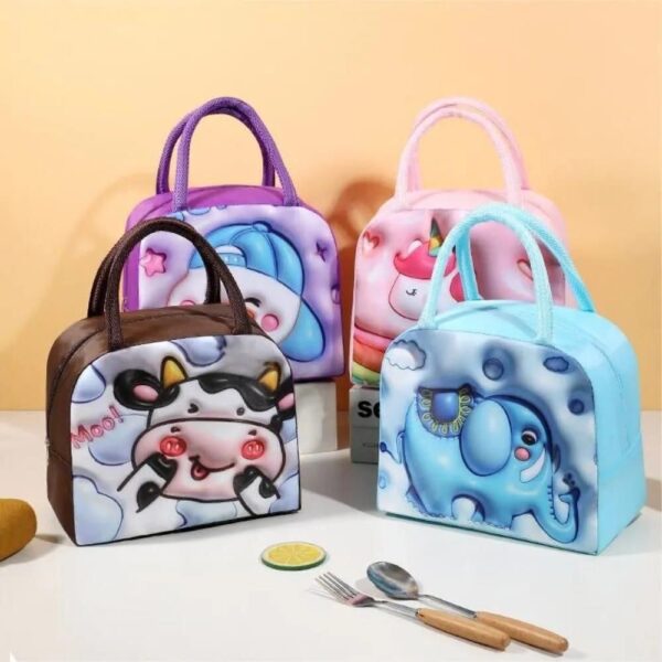 Lunch Box Bag Children Cute Lunch Box Bag (Pack of 1)