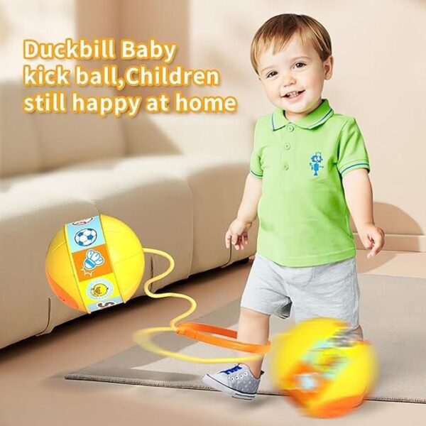 Skip Ball, Portable Foldable Colorful Flash Wheel Swing Ball, Kids Toys - Image 4