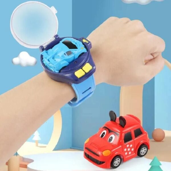 Speed Up Car Cartoon Mini Watch Car Toy, Usb Rechargeable