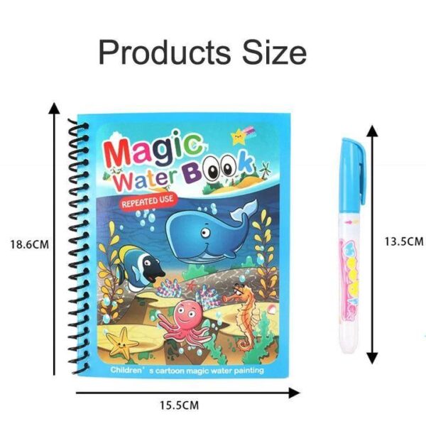 Kid's Reusable Magical Water Painting Practice Book (Set Of 4) - Image 3