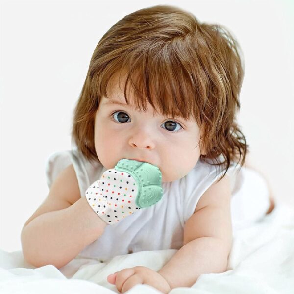 Self-Soothing Pain Relief Teething Glove for Teething Babies - Image 2